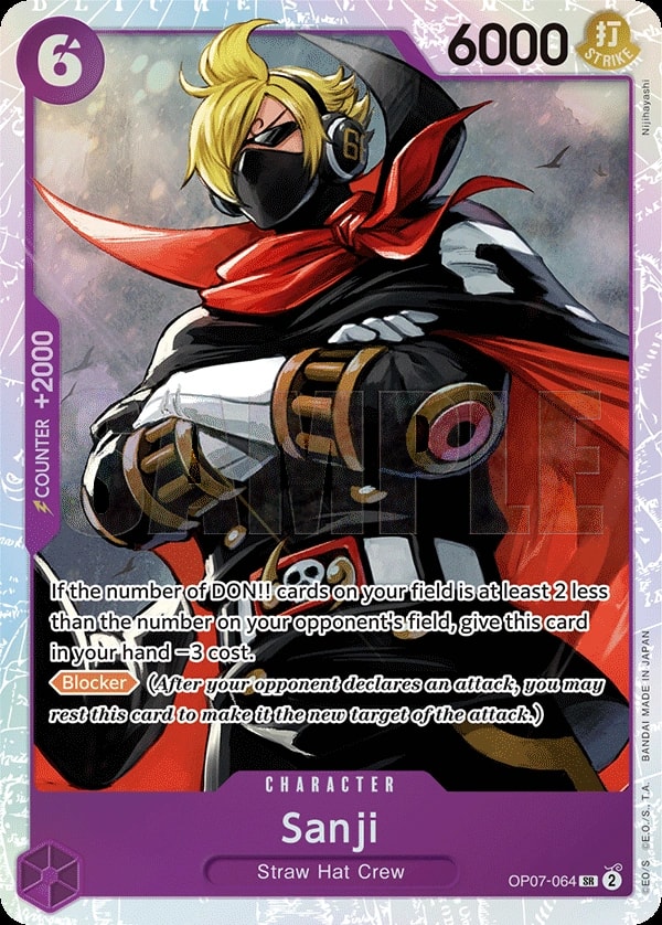 Sanji OP07-064 One Piece card