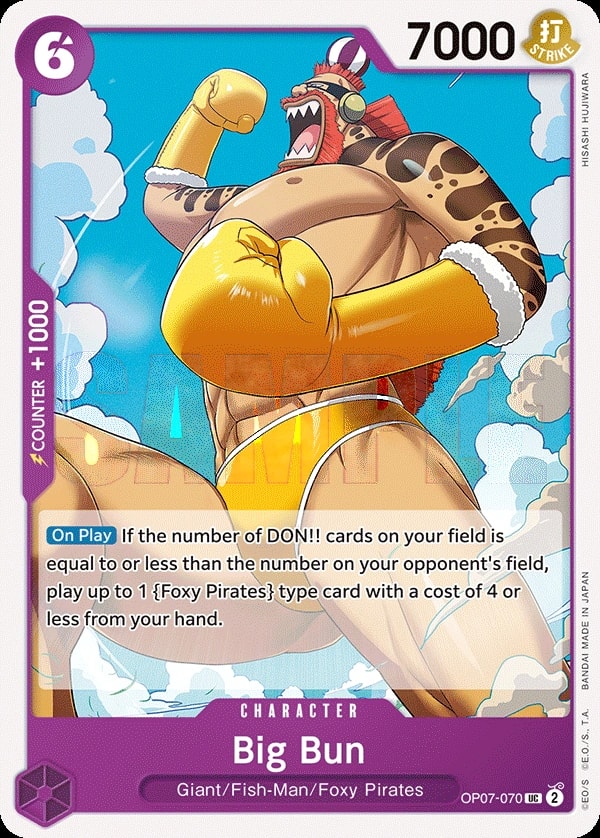 Big Bun (OP07-070) — Uncommon One Piece card