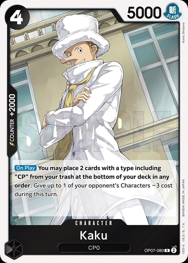 Kaku (OP07-080) — Rare One Piece card