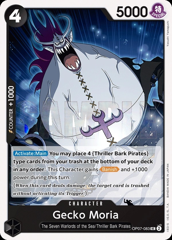 Gecko Moria (OP07-083) — Uncommon One Piece card