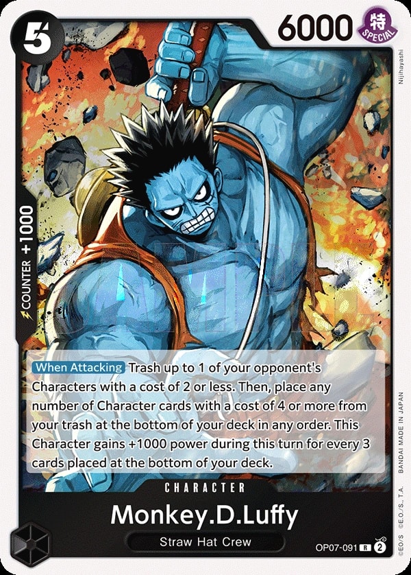 Monkey.D.Luffy (OP07-091) — Rare One Piece card