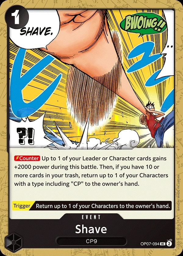 Shave (OP07-094) — Uncommon One Piece card
