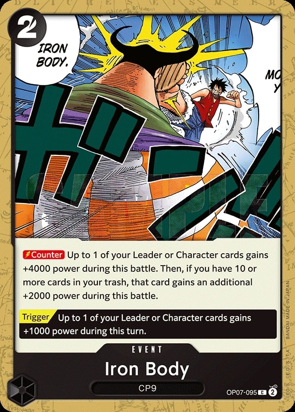 Iron Body (OP07-095) — Common One Piece card