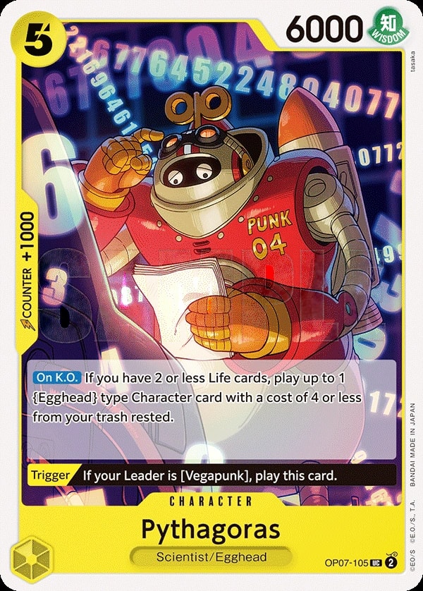 Pythagoras (OP07-105) — Uncommon One Piece card
