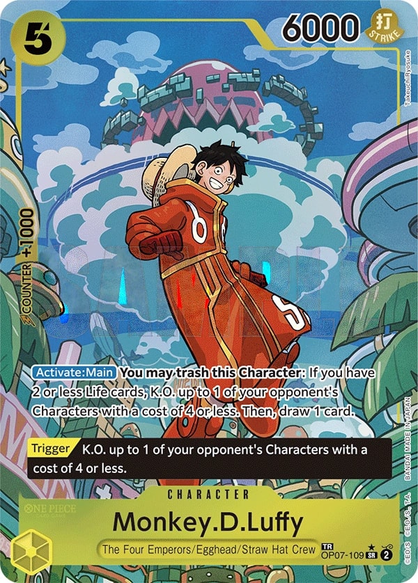Monkey.D.Luffy (109) (SP) One Piece card