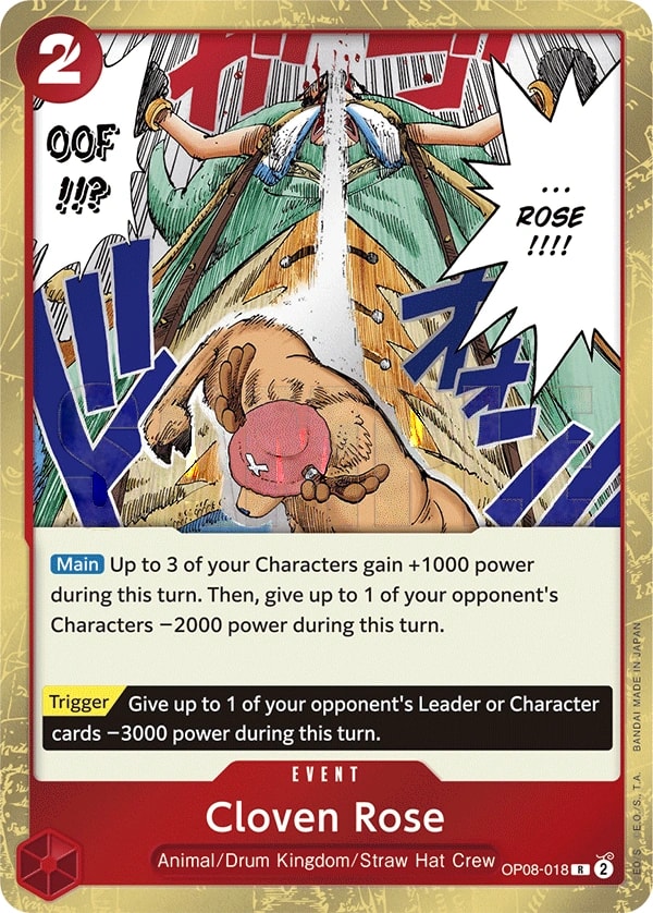 Cloven Rose (OP08-018) — Rare One Piece card