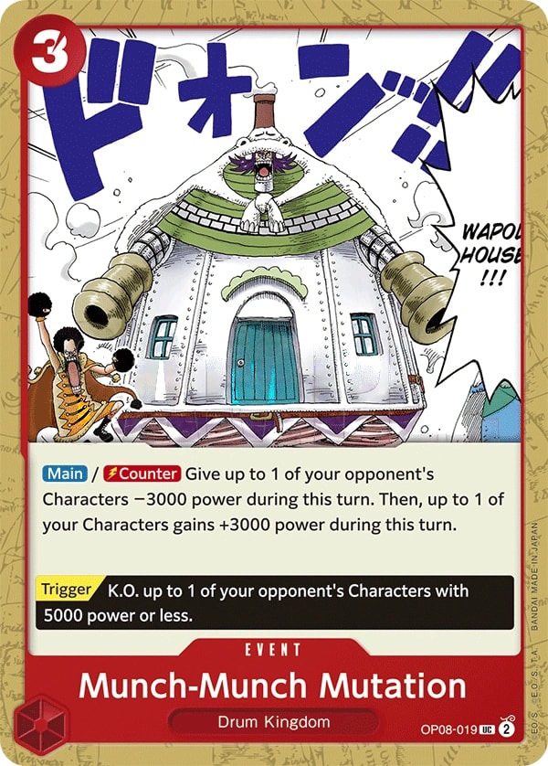 Munch-Munch Mutation (OP08-019) — Uncommon One Piece card