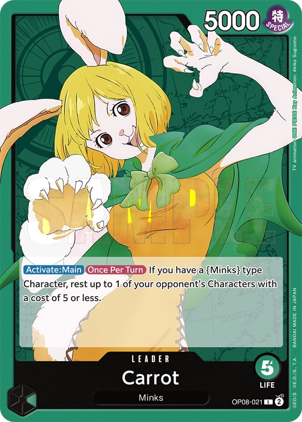 Carrot OP08-021 One Piece leader card