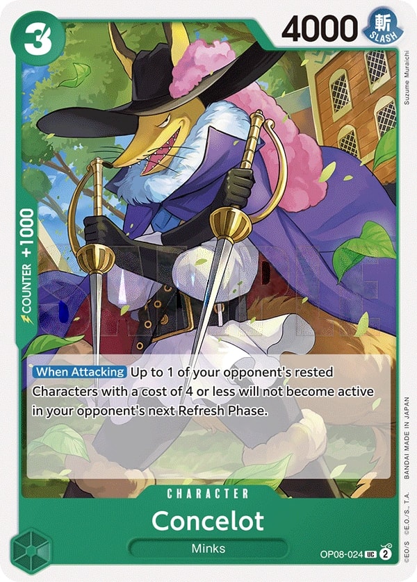 Concelot (OP08-024) — Uncommon One Piece card