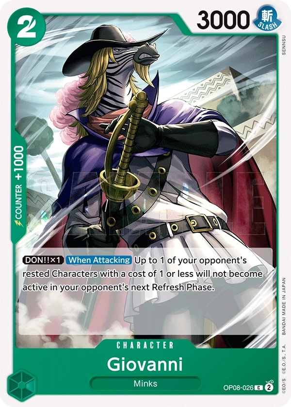 Giovanni (OP08-026) — Common One Piece card