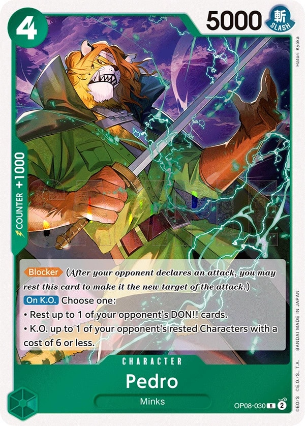 Pedro (OP08-030) — Rare One Piece card