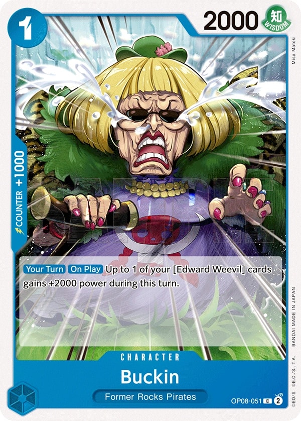 Buckin (OP08-051) — Common One Piece card