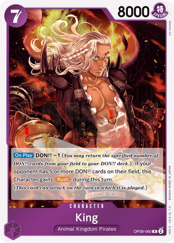 King (OP08-060) — Rare One Piece card