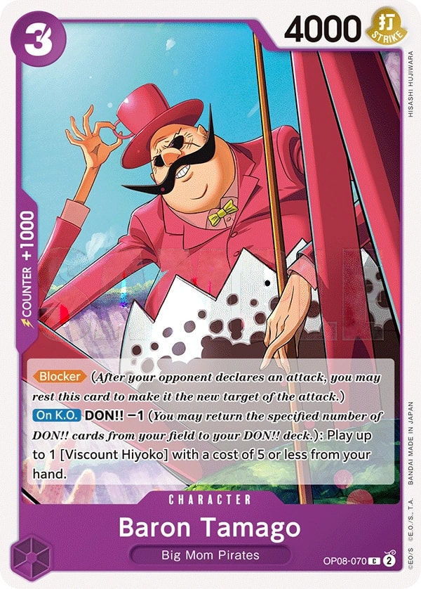 Baron Tamago (OP08-070) — Common One Piece card