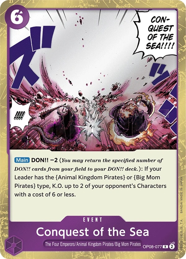 Conquest of the Sea (OP08-077) — Rare One Piece card