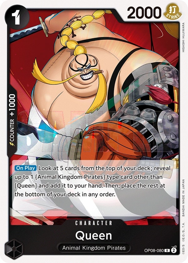 Queen (OP08-080) — Rare One Piece card