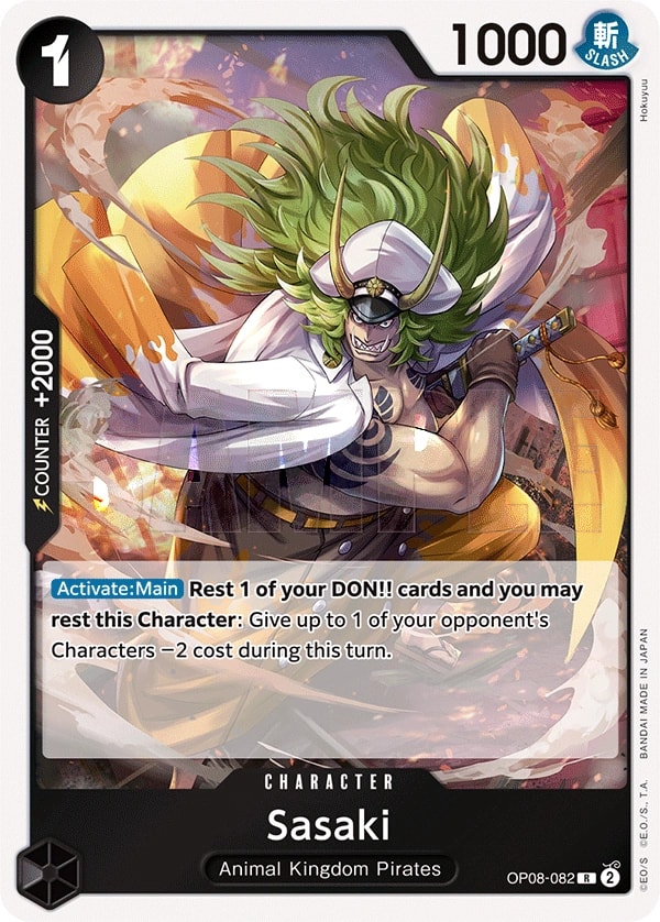 Sasaki (OP08-082) — Rare One Piece card