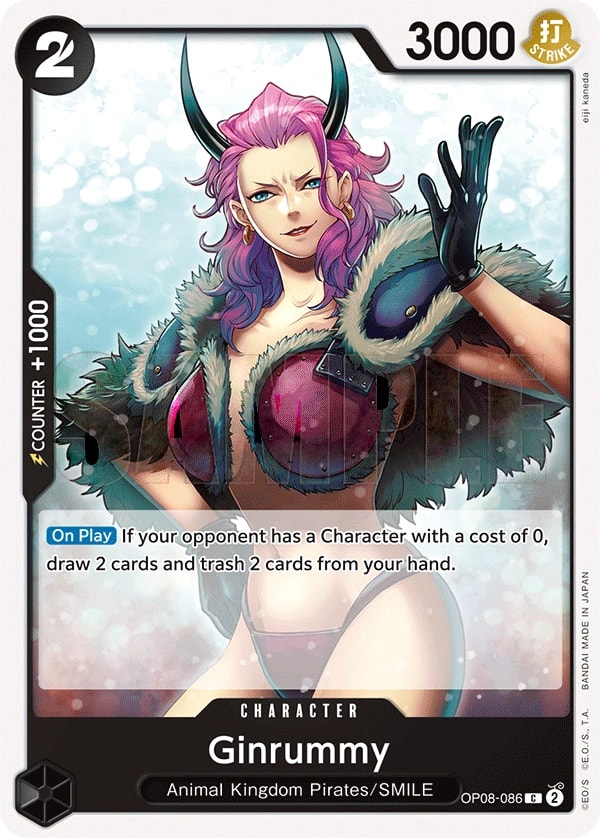 Ginrummy (OP08-086) — Common One Piece card