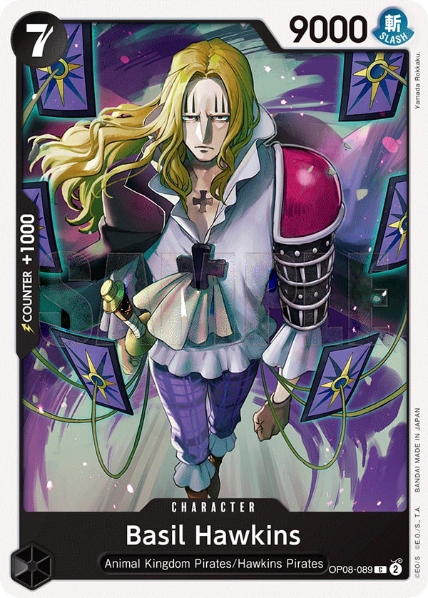 Basil Hawkins (OP08-089) — Common One Piece card