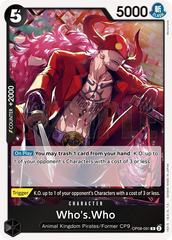 Whos.Who (OP08-091) — Rare One Piece card