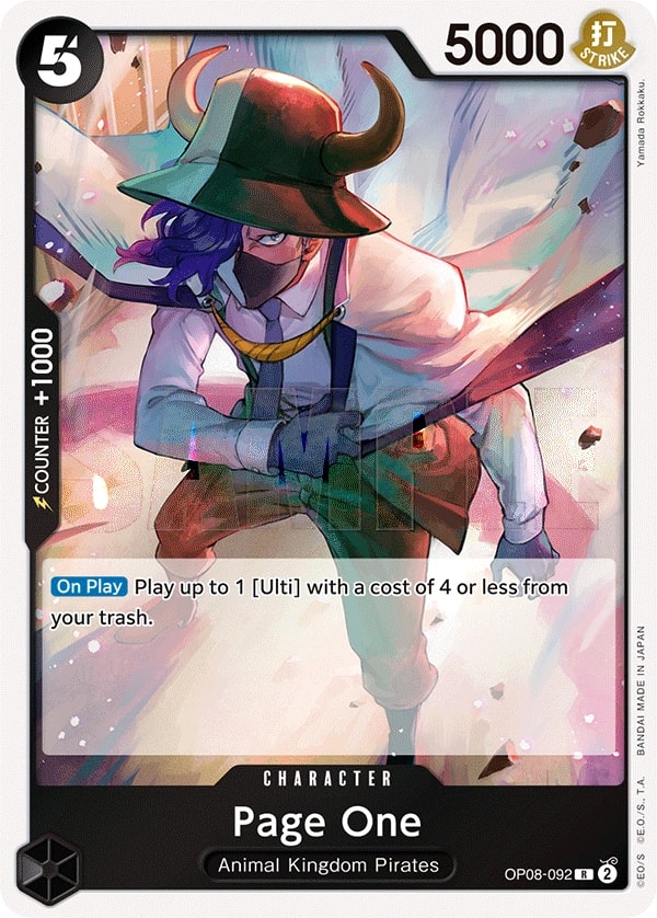 Page One (OP08-092) — Rare One Piece card