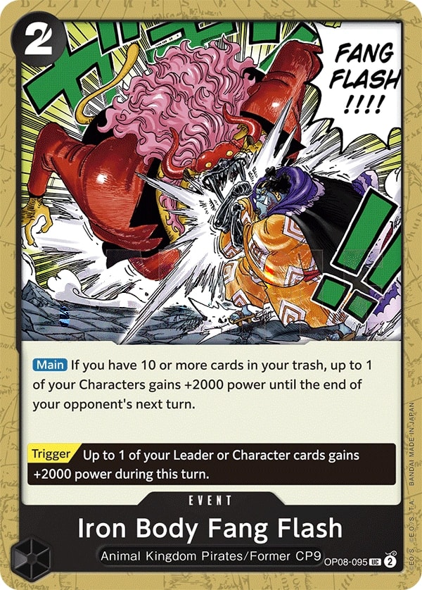 Iron Body Fang Flash (OP08-095) — Uncommon One Piece card