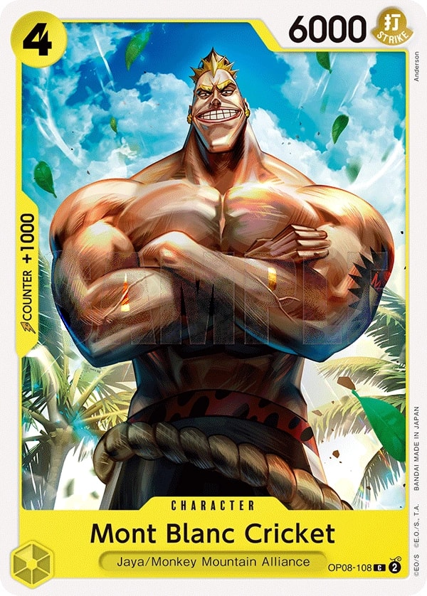Mont Blanc Cricket (OP08-108) — Common One Piece card