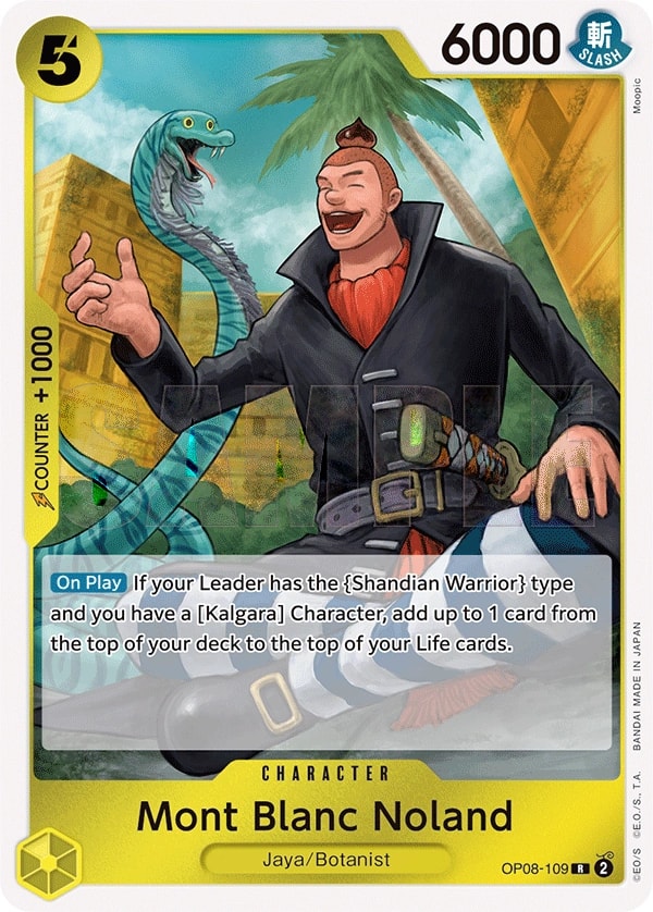 Mont Blanc Noland (OP08-109) — Rare One Piece card