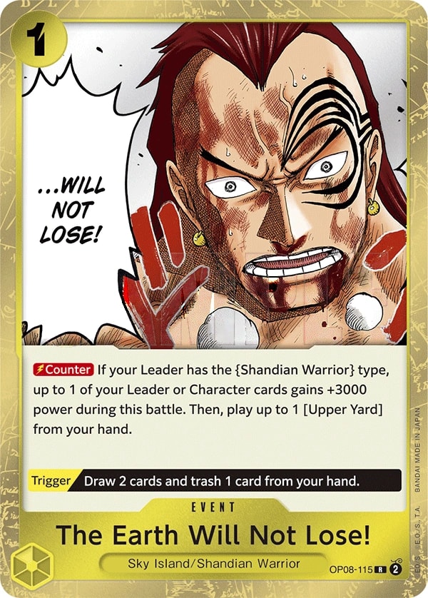 The Earth Will Not Lose! (OP08-115) — Rare One Piece card