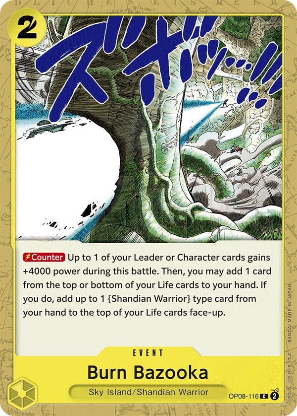 Burn Bazooka (OP08-116) — Common One Piece card