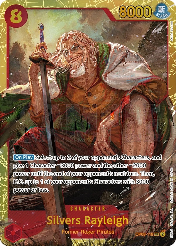 Silvers Rayleigh OP08-118 One Piece card