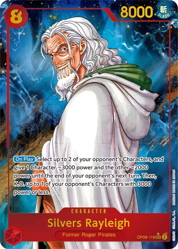 Silvers Rayleigh (118) (Parallel) One Piece card