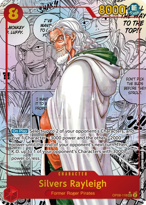Silvers Rayleigh (118) (Parallel) One Piece card