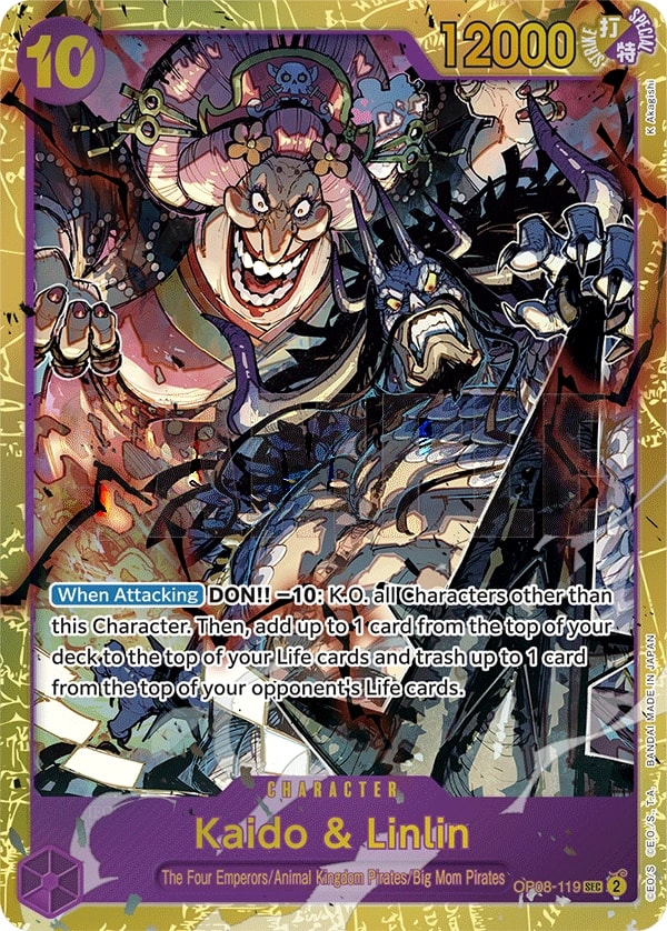 Kaido & Linlin OP08-119 One Piece card