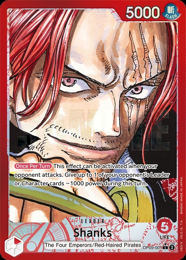 Shanks (001) (Parallel) One Piece card