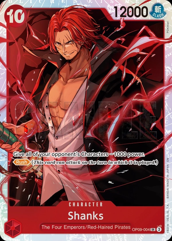 Shanks (004) (Reprint) One Piece card