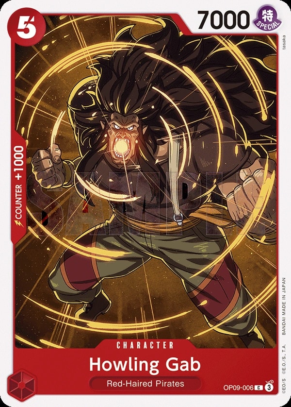 Howling Gab (OP09-006) — Common One Piece card