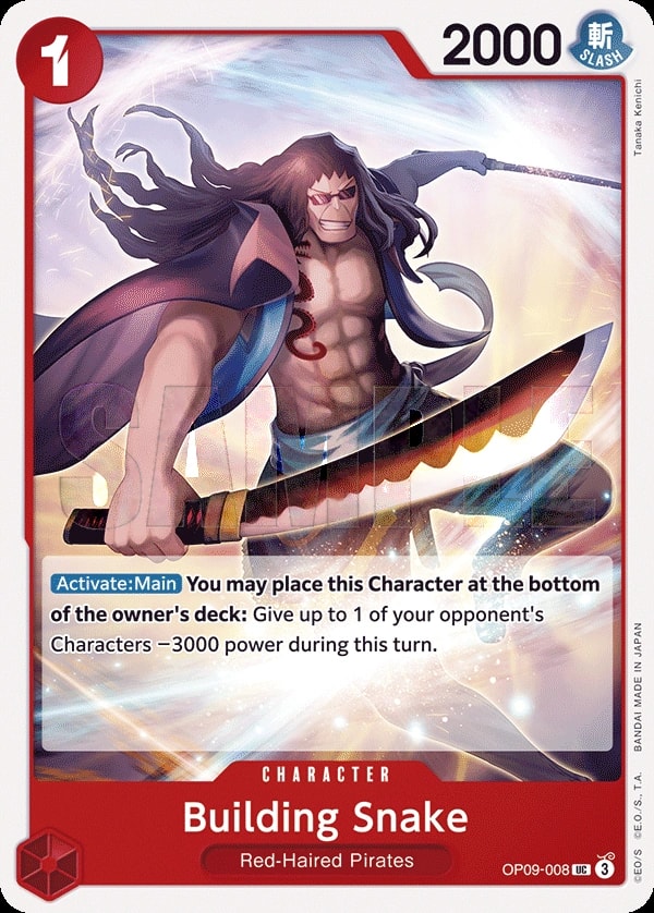 Building Snake (OP09-008) — Uncommon One Piece card