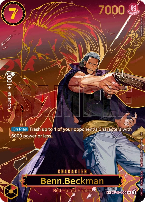 Benn.Beckman (009) (SP) One Piece card