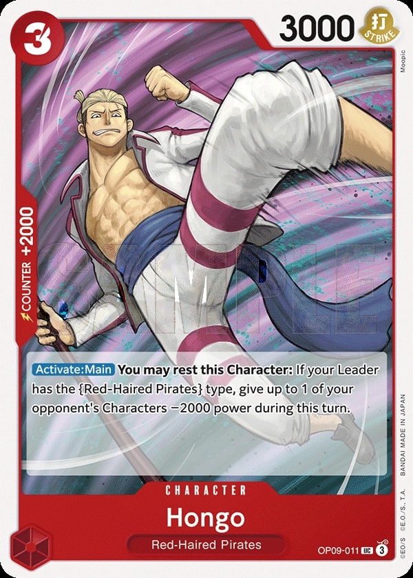 Hongo (OP09-011) — Uncommon One Piece card