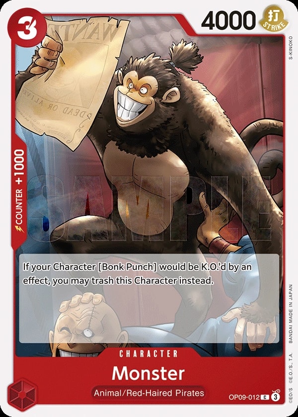 Monster (OP09-012) — Common One Piece card