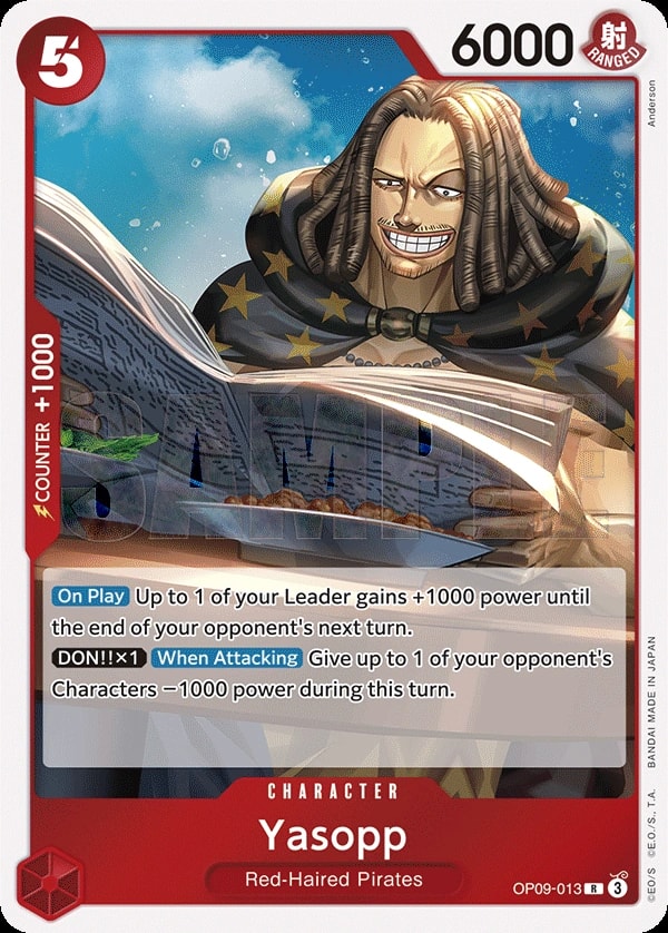 Yasopp (OP09-013) — Rare One Piece card