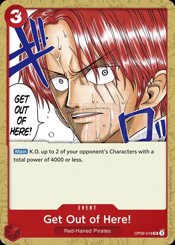 Get Out of Here! (OP09-018) — Uncommon One Piece card