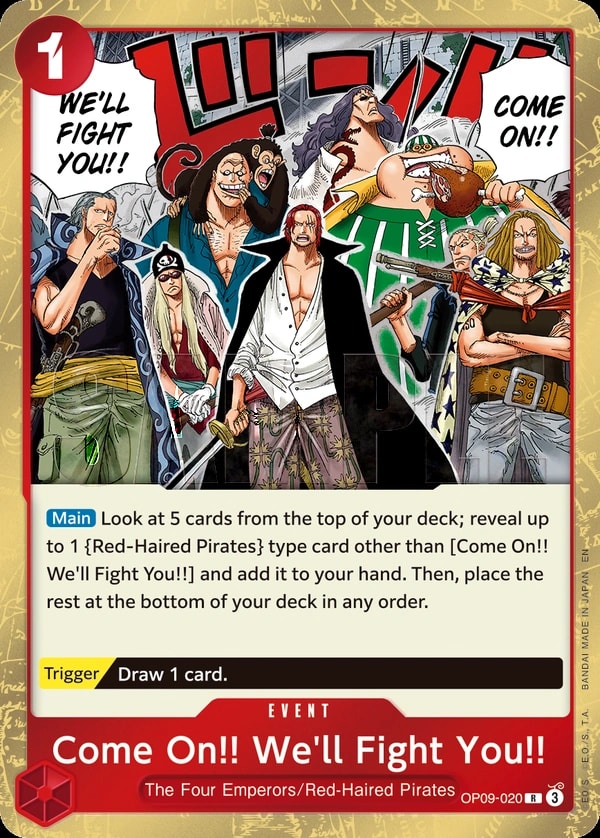 Come On!! We'll Fight You!! (020) (Manga) One Piece card