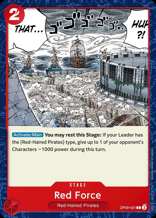 Red Force (OP09-021) — Common One Piece card