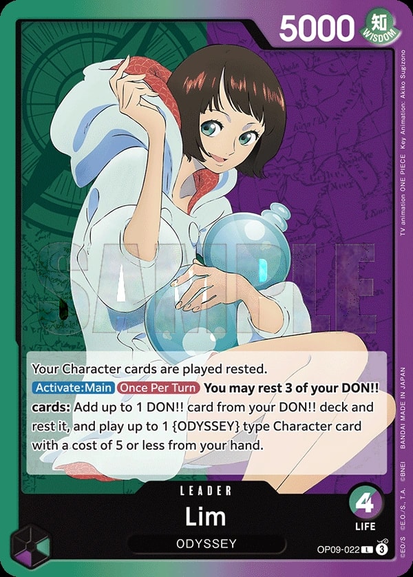 Lim OP09-022 One Piece leader card