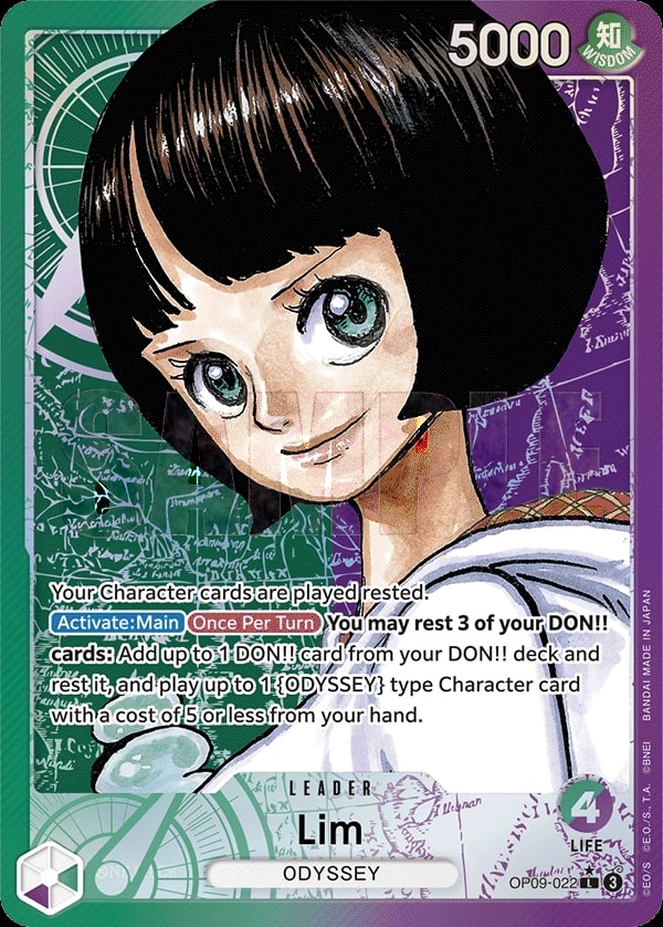 Lim (022) (Parallel) One Piece card