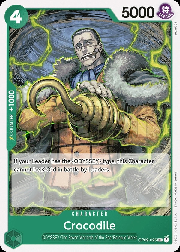Crocodile (OP09-025) — Uncommon One Piece card