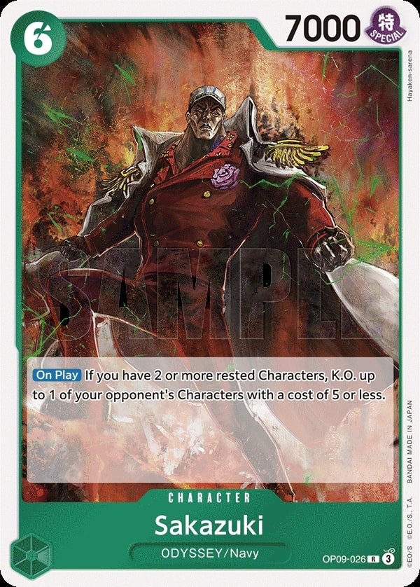 Sakazuki (OP09-026) — Rare One Piece card