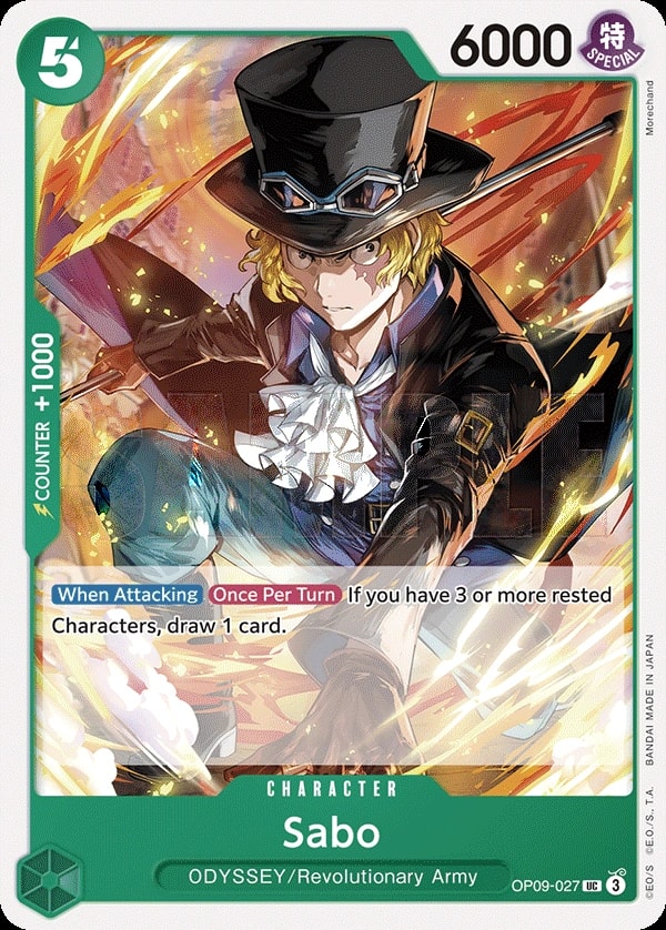 Sabo (OP09-027) — Uncommon One Piece card